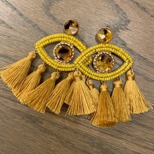 Lulus Evil eye statement earrings